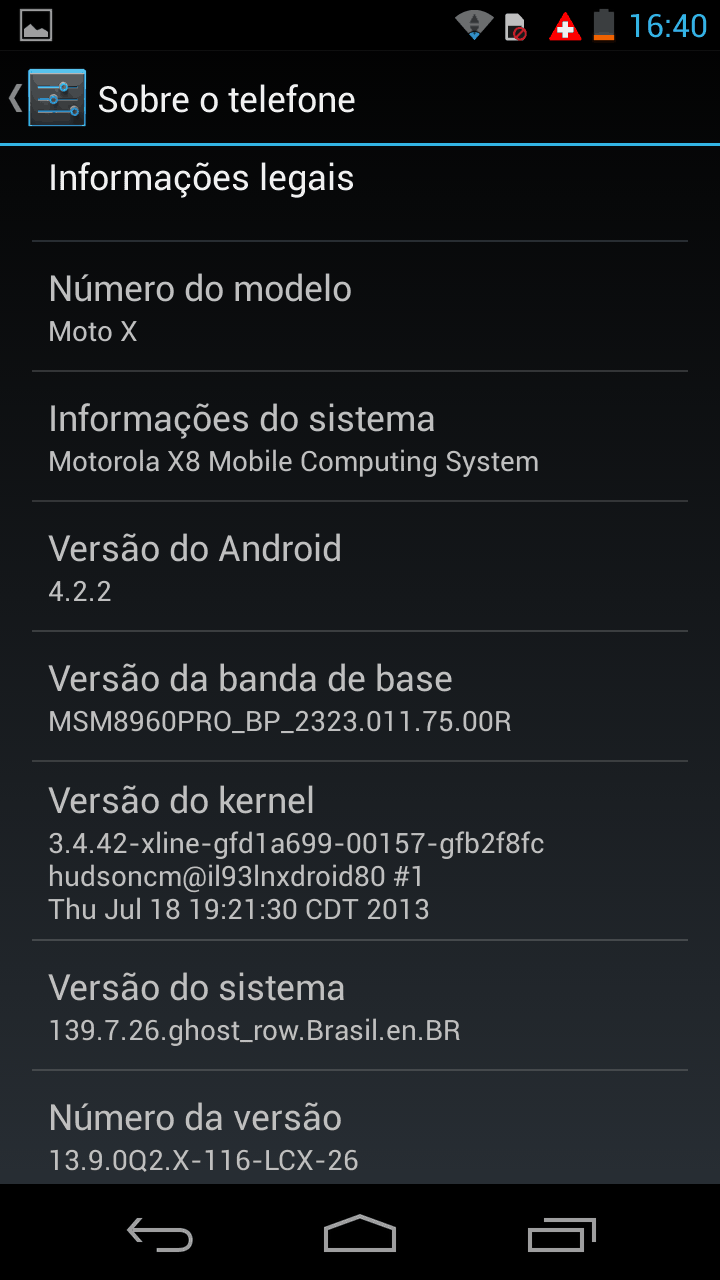 Quase um Nexus, mas será que Motorola irá atualizar igual a tal?