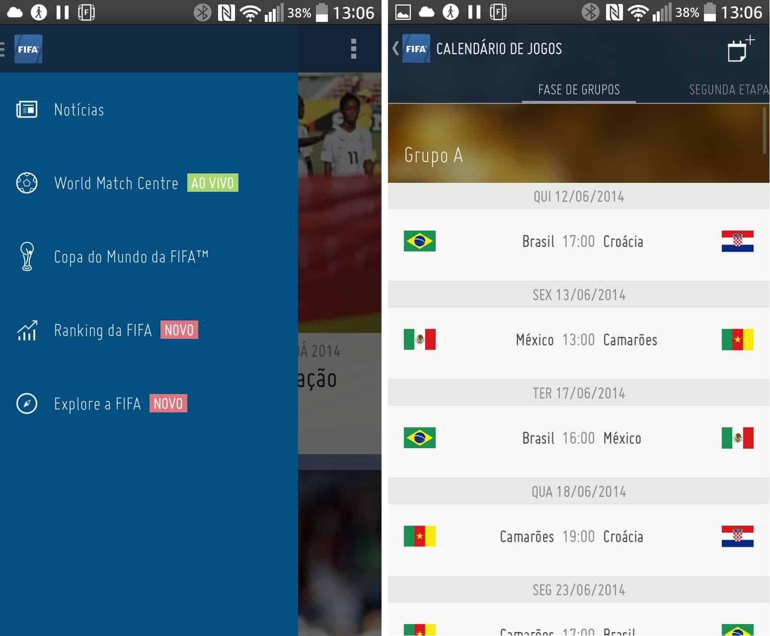 Aplicativos para acompanhar a copa no Android, iOS e Windows Phone