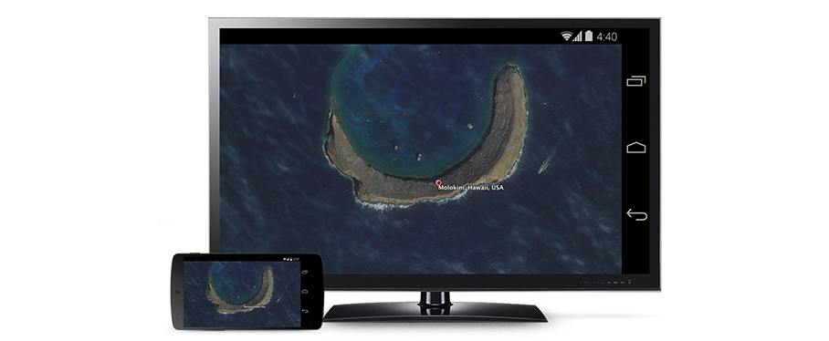 espelhar imagem chromecast