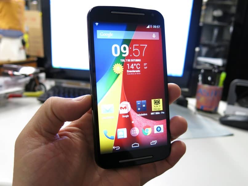 novo moto g tela