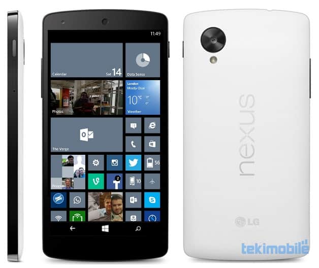 Windows 10 poderá ser instalado em um Android