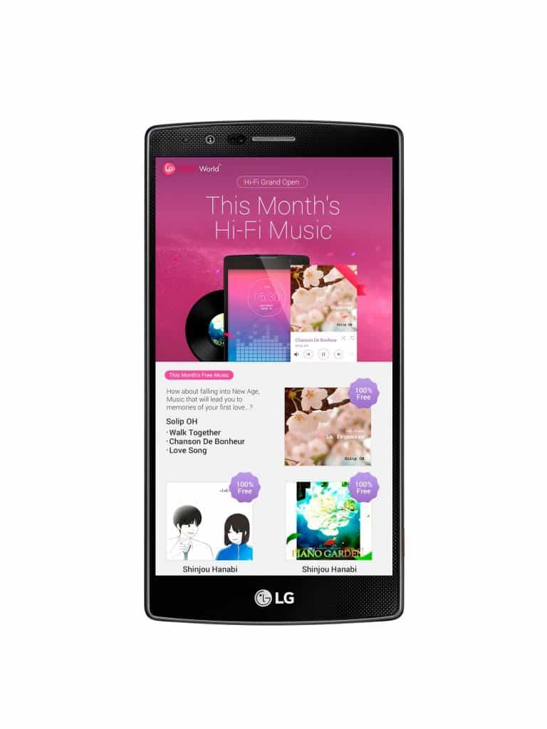 Serviço Hi-Fi de música da LG Serviço Hi-Fi de música da LG