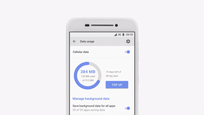 Android Go economia de dados Android Go economia de dados