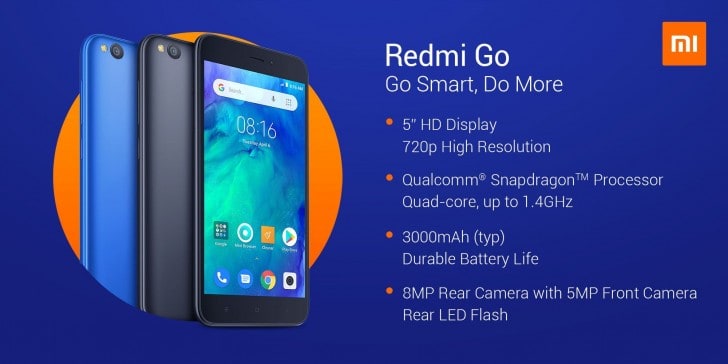 redmi go lateral specs