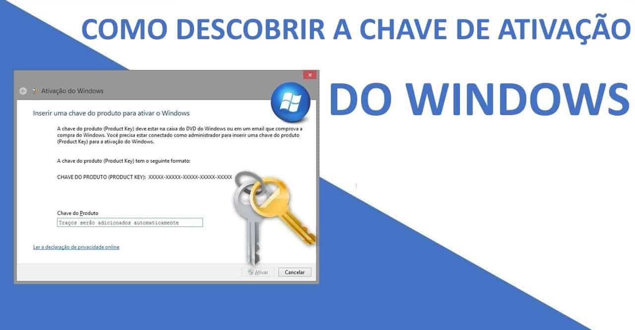 como recuperar chave do windows e office