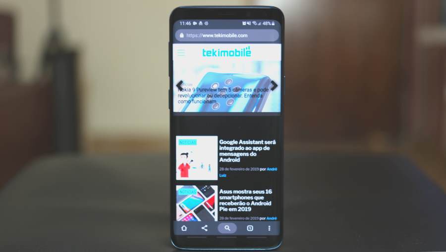 Modo escuro no Google Chrome para Android Modo escuro no Google Chrome para Android