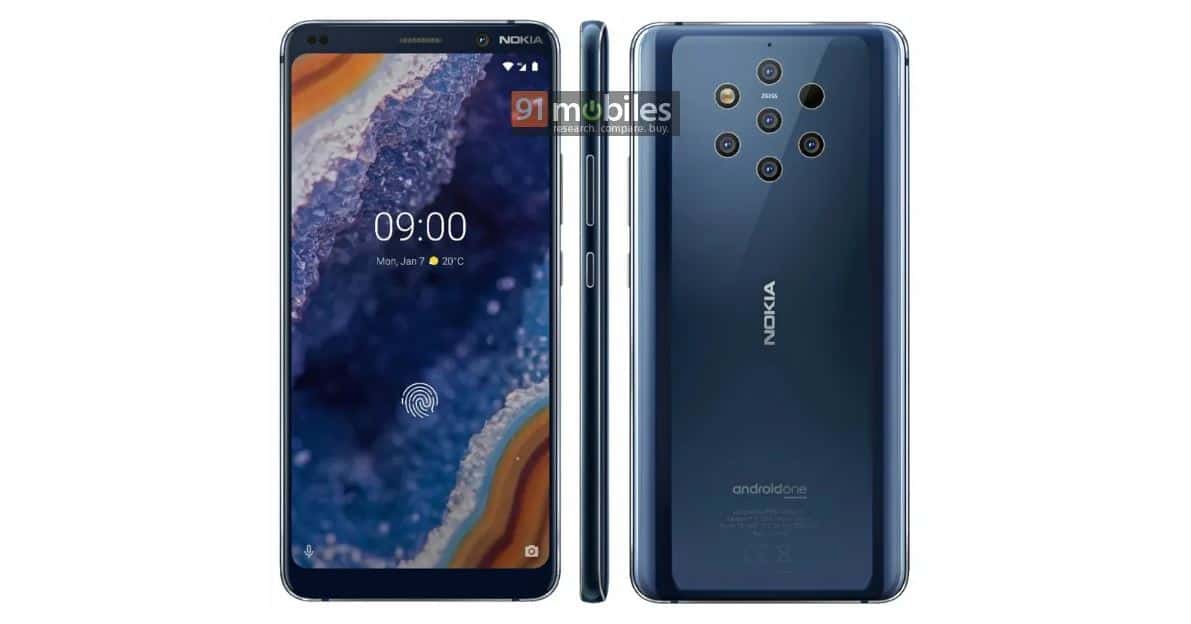 Imagem oficial do Nokia 9 Pureview Imagem oficial do Nokia 9 Pureview