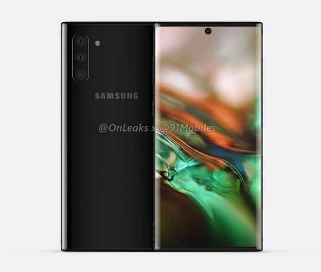Esse é o Galaxy Note 10; confiram o novo visual