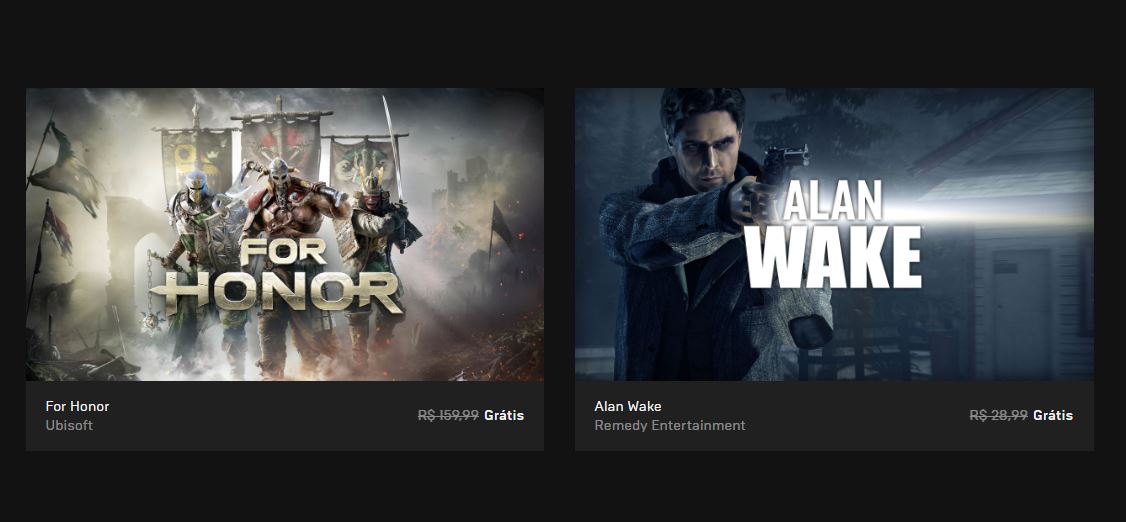 for honor alan wake de graça