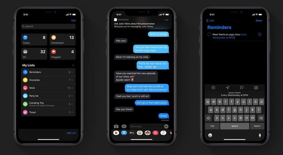 Modo escuro no iPhone