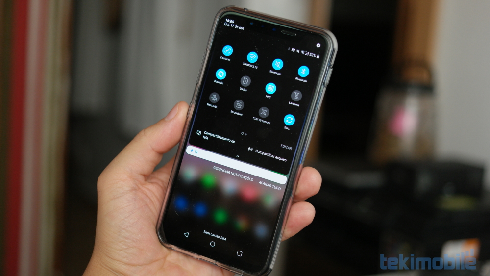 LG G8 modo noturno