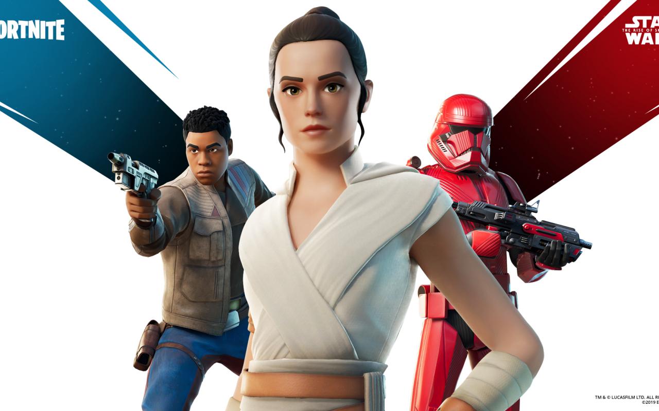 Rey, Finn ou Sith Tropper de Star Wars viram Skin do Fortnite