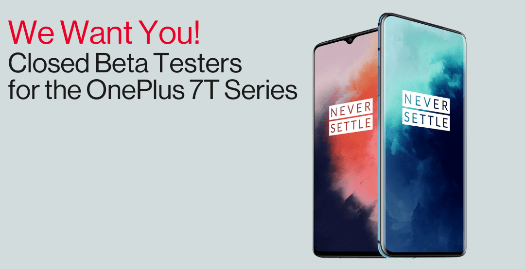 OnePlus recruta testadores beta para a série OnePlus 7T