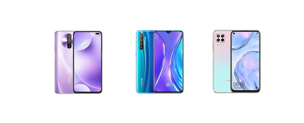 Huawei Nova 6 SE vs Redmi K30 vs Realme X2: Comparação de especificações