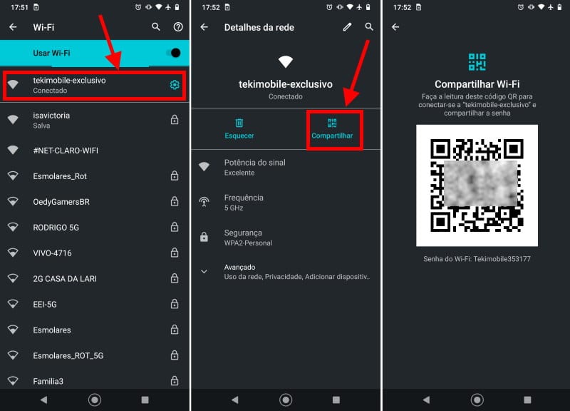 Como compartilhar a senha do Wifi do Android para qualquer