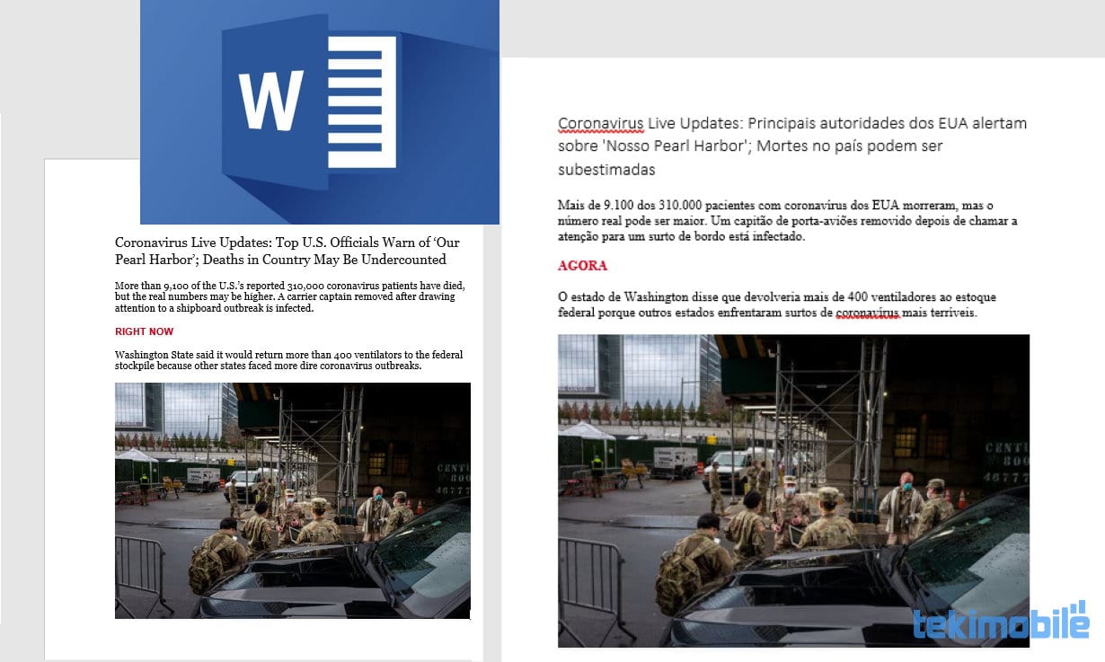 Como traduzir um documento do Word dentro do próprio app