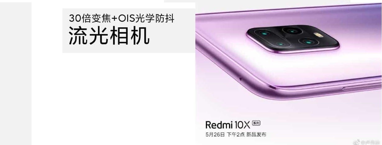 Redmi 10X será quase um topo de linha, com câmera com 30X de zoom e OIS