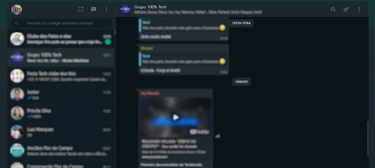 whatsapp web escuro dark mode destaque