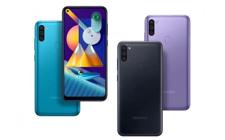 Samsung anuncia Galaxy M01 e M11, preços baixos e baterias grandes