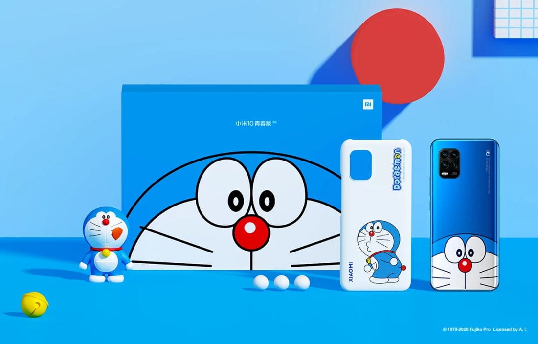 Xiaomi Mi 10 Youth Doraemon Limited Edition Ã© lanÃ§ado