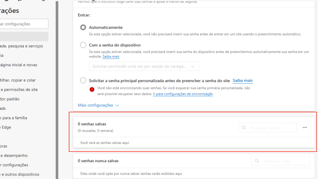 Como ver senhas salvas no Microsoft Edge pelo PC e celular