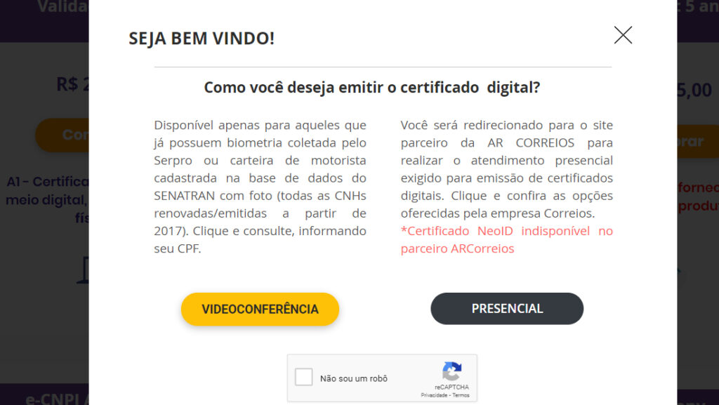 Como fazer um certificado digital de maneira virtual