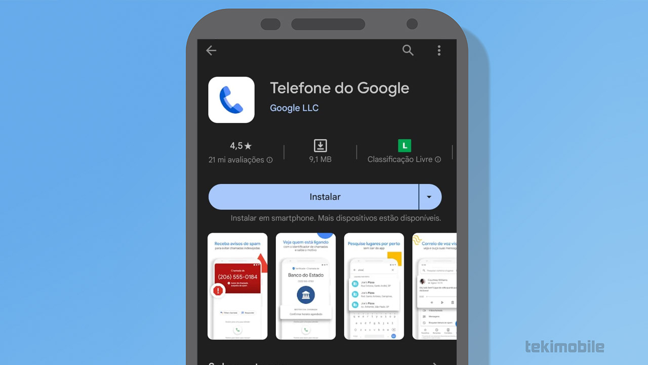 app telefone google android