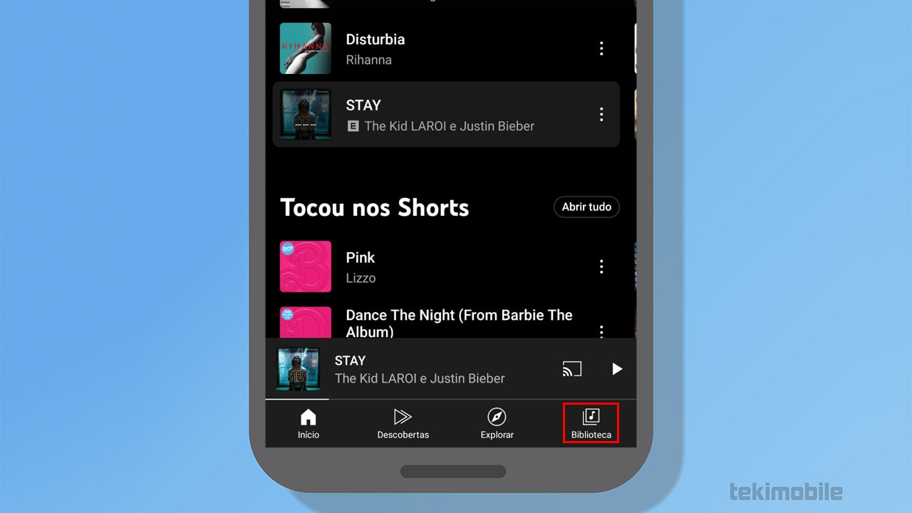 biblioteca youtube music