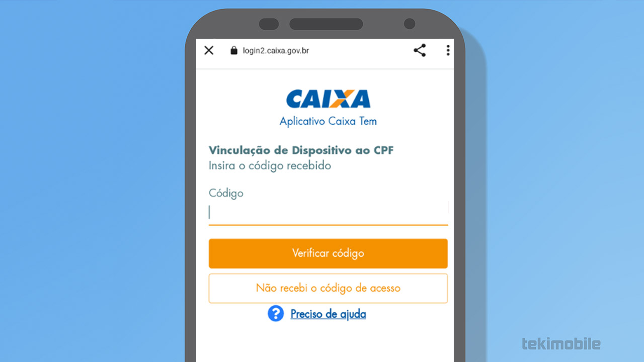 código sms caixa tem