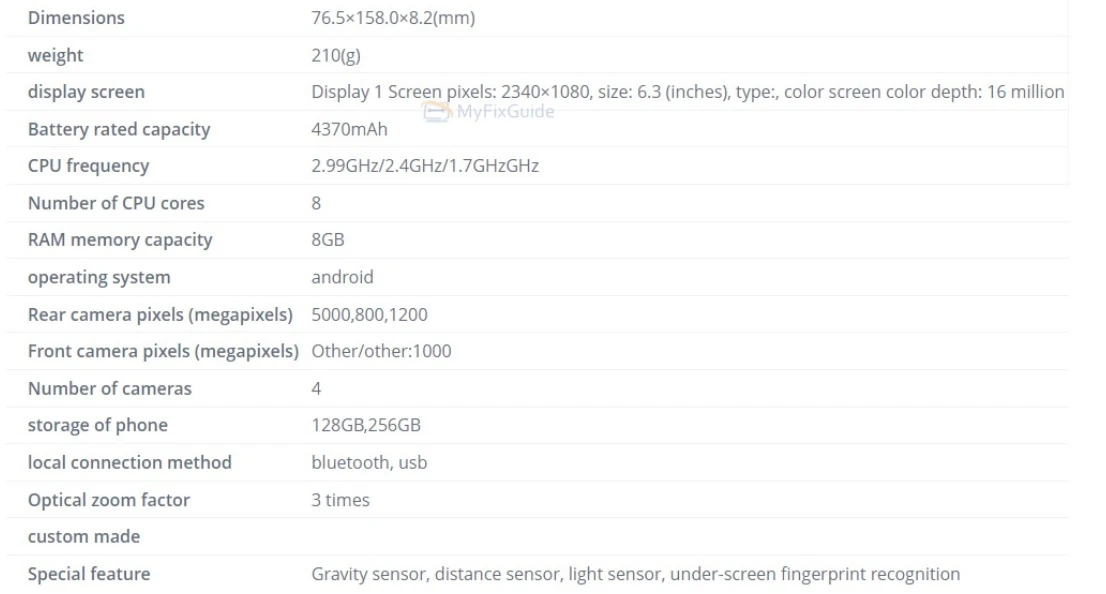 Especificações do GAlaxy S23 FE