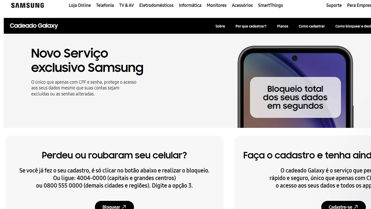 cadeado galaxy site