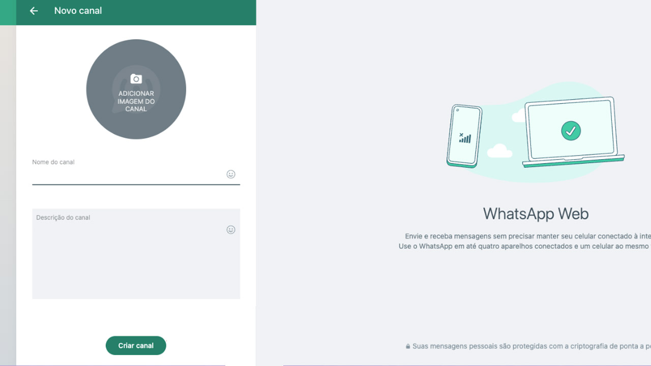 criar canal whatsapp