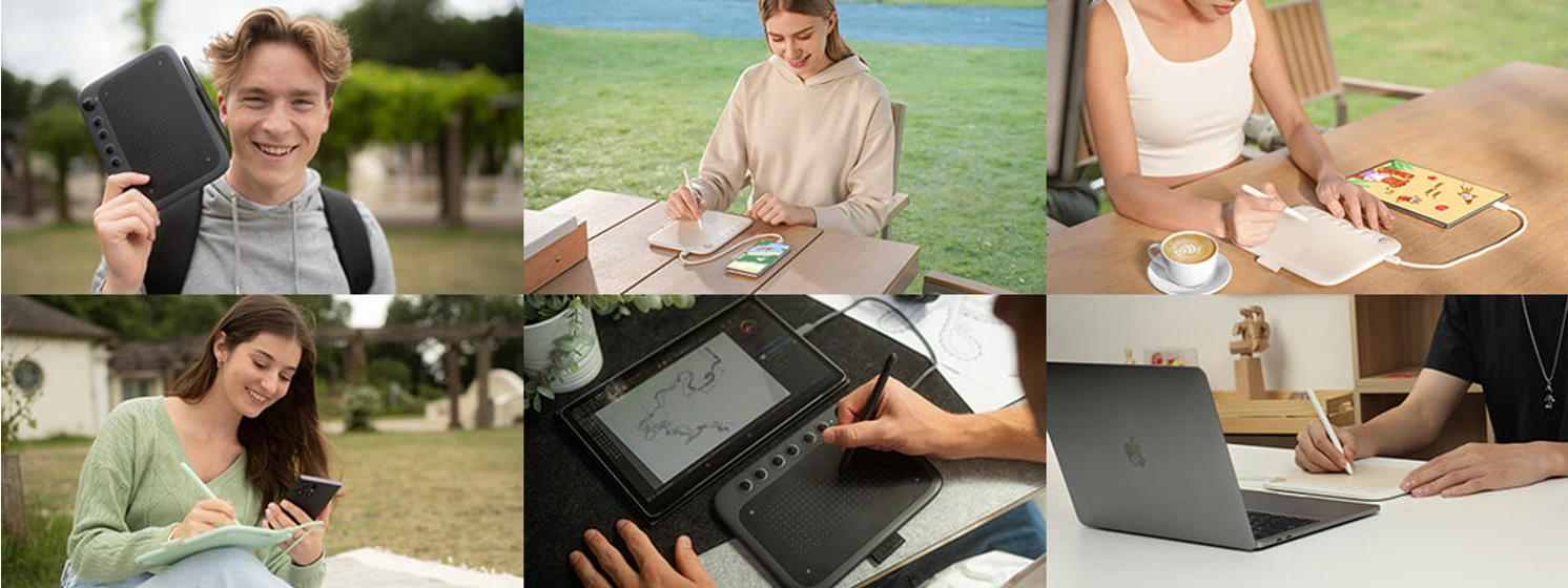 Ugee Q6: um tablet de desenho com extrema Portabilidade e Precisão 2