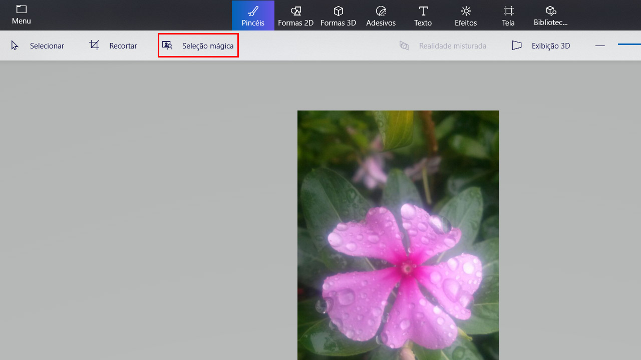 seleção mágica windows 10